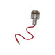 Allis-Chalmers 12-Volt Dash Light Assembly, stainless steel dash indicator with red wiring for Allis-Chalmers tractors.