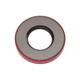Allis-Chalmers Outer Upper Final Drive Shaft Oil Seal, automotive part for Allis-Chalmers equipment, round metal seal with a red outer edge and black inner ring.