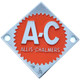 Allis-Chalmers Persian Orange #2 Allis Chalmers Steering Wheel Emblem Front Nose Emblem 