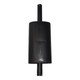Allis-Chalmers Allis Chalmers Oval Muffler D17 Gas, black oval muffler with a pipe attachment for gas engines.