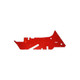 Allis-Chalmers D17 Left Hand Side Panel, red metal tractor side cover for Allis-Chalmers D17 model.