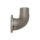 Allis-Chalmers Exhaust Turbo Elbow D19, D21, 210, 220, 7000, 7010, 7020, 3-inch metal turbo exhaust elbow with flange for industrial engines.