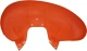 Allis-Chalmers WC RC Fender LEFT HAND SIDE, bright orange vintage tractor fender for Allis Chalmers WC model.
