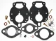 Allis-Chalmers Economy Zenith Carburetor Repair Kit for D17 170 175 180, assembled gaskets, screws, and small parts for carburetor rebuild.
