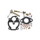 Allis-Chalmers Zenith Carburetor Repair Kit CA AC-1385D, assorted gasket, needle valve, screws, washers, and components for carburetor repair.