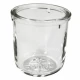 Allis-Chalmers Sediment Bowl Glass, clear transparent glass sediment bowl used in fuel systems for filtration.