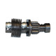 Allis-Chalmers Starter Drive Assembly (Bendix), a mechanical component for tractor models D14, WC, WD, WD45, G, D10, D12, featuring a metal gear and coil spring design for starting mechanisms.