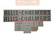 Allis-Chalmers Allis Chalmers C 1944-1950 EVEN LETTERS, VINYL CUT DECAL SET - DJS112 