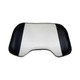 Allis-Chalmers Back Rest Seat Cushion for D10 D12 D14 D15 D17 D19 D21, black and white tractor seat cushion with ergonomic design.