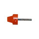 Allis-Chalmers Hydraulic and Transmission Oil Dipstick Cap, orange dipstick cap with metal length for measuring oil levels.