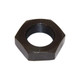Allis-Chalmers Tractor Steering Wheel Nut, black metal hex nut with internal threading for steering wheel attachment.