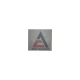 Allis-Chalmers Triangle Logo Vinyl Cut Decal, a square decal featuring the Allis-Chalmers triangle logo in blue and red colors with the brand name underneath.