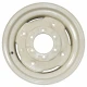 Allis-Chalmers 4.5" x 16" 6 Lug Front Wheel with 4 Wheel Weight Holes, white, circular steel tractor wheel with bolt holes