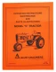 Allis-Chalmers Allis Chalmers C Operators Manual, orange cover with illustration of tractor and title for operating instructions, maintenance, and parts illustrations.
