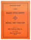 Allis-Chalmers Allis Chalmers WC 1935 Operators Manual, orange cover with black text and logo, instruction book for Model WC tractor.