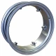 Allis-Chalmers Rear Rim 6 Loops 9 x 28, a metallic tractor rim with six attachment loops and a smooth, polished surface.