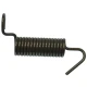 Black coiled brake band spring with bent hooks at both ends for Allis-Chalmers RC, WC, WF, and W Speed Patrol farm tractors.