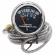 Allis-Chalmers Water Temperature Gauge, industrial water temperature meter with 130-280 degree range, with metal mounting and coiled sensor cable.