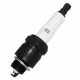Allis-Chalmers WD45 Gas Spark Plug Set, Autolite 85, featuring a white ceramic insulator with black and metal components for engine ignition.