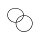 Two black sleeve-sealing O-rings for Allis-Chalmers D10, D12, D14, D15, H3, and I40 farm tractors, overlapping on a white background.