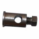 Allis-Chalmers Pin, Control Rod Adjuster for Allis-Chalmers 70235812, metal pin with a threaded end and a hole in the body.