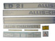 Allis-Chalmers Allis Chalmers D21 Series II - Vinyl Decal Set - DJS131 