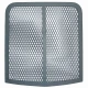 Allis-Chalmers Unstyled WC WF Grill Screen Radiator Guard, gray metal radiator grille with diamond mesh pattern and rounded corners.