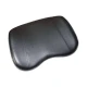 Black Allis-Chalmers tractor bottom seat cushion, YF142BLK, shown from above on a white background.