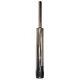 Polished stainless steel vertical muffler for Allis-Chalmers B, CA, C, D10, and D12 farm tractors, with a long narrow exhaust pipe above a cylindrical muffler body.