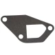 Flat, dark Allis-Chalmers water pump mounting gasket with three bolt holes and a large central opening, shown on a white background.