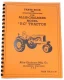 Orange, black spiral-bound Allis-Chalmers RC tractor parts book and operating directions manual. The cover shows a black illustration of an RC tractor and identifies Allis-Chalmers Manufacturing Co., Milwaukee, Wisconsin; Form TPL72, 1-39.