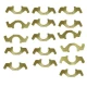 Set of small, gold-colored connecting rod shim stock kits for Allis-Chalmers farm tractors, including models B, C, CA, IB, RC, with D272 engine.