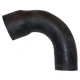 This is a black rubber lower radiator hose for Allis-Chalmers farm tractor models 190, 190XT, and 190XT III. It is designed for use on Allis-Chalmers farm tractors, not automobiles.
