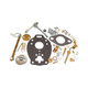Allis-Chalmers Platinum Carburetor Kit for Allis Chalmers CA Marvel Schebler, automotive parts and repair kit with gaskets, screws, valves, and other components laid out on a white background.