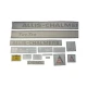 Allis-Chalmers Allis Chalmers 210 Two-Ten Diesel Vinyl Cut Decal Set, various decals including logos and warning labels.