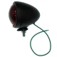 A bullet-style tail light assembly for Allis-Chalmers farm tractors, specifically models D14, D15, and D17. The tail light has a black casing, a red lens, and a green wire for electrical connection.