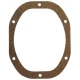 A brown gasket, shaped like an elongated oval with six small holes evenly spaced around the perimeter, designed for Allis-Chalmers WD and WD45 farm tractors.