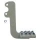 A metal left side step for Allis-Chalmers G farm tractor, with a mounting bracket and four bolts for attachment.