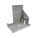 Allis-Chalmers D14 D15 Battery Tray, metal tray with mounting brackets and holes for electrical connections, designed for vintage farm tractor batteries.