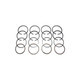 Allis-Chalmers G Piston Ring Set Standard, image showing a set of piston rings arranged in four rows.