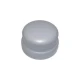 A silver, threaded hub cap designed for Allis-Chalmers farm tractors, part number 70220403.