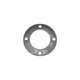 Allis-Chalmers Turbo Elbow Gasket 74338943, round metal gasket with four bolt holes for engine exhaust connection.