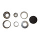 Allis-Chalmers D10 D12 Front Wheel Bearing Kit, collection of wheel bearing components including bearings, washers, and a felt filter.