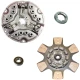A 12-inch clutch kit for Allis-Chalmers farm tractors, designed for models 180, 185, 190, 190XT, and 200. The kit includes clutch pressure plates, a release bearing, and pressure plate springs, all arranged neatly for display.