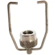 A metallic plunger primer bail assembly for Allis-Chalmers farm tractors, with a knurled cylindrical component and a U-shaped metal wire attached.