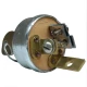 Close-up of an ignition switch for Allis-Chalmers farm tractors, with metal and plastic components, showing mounting screws and a key slot in the center.