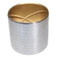 A cylindrical metal spindle bushing with a smooth exterior and a golden interior, designed for Allis-Chalmers farm tractors, specifically for models such as D21, 210, 220 with part numbers 7010-8070.