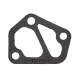 A gasket made of dark material with three holes, designed for Allis-Chalmers farm tractors such as the 180, 185, 190, and 190XT models