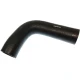 A black hydraulic hose with a curved shape, designed for Allis-Chalmers farm tractors such as D21, 190, 190XT, 210, and 220. The hose has a textured surface with a small white number printed on it.