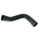 Allis-Chalmers Upper Radiator Hose for Allis Chalmers 7030 7040 7045 7050 7060 7080 7580, black flexible radiator hose with a curved design.